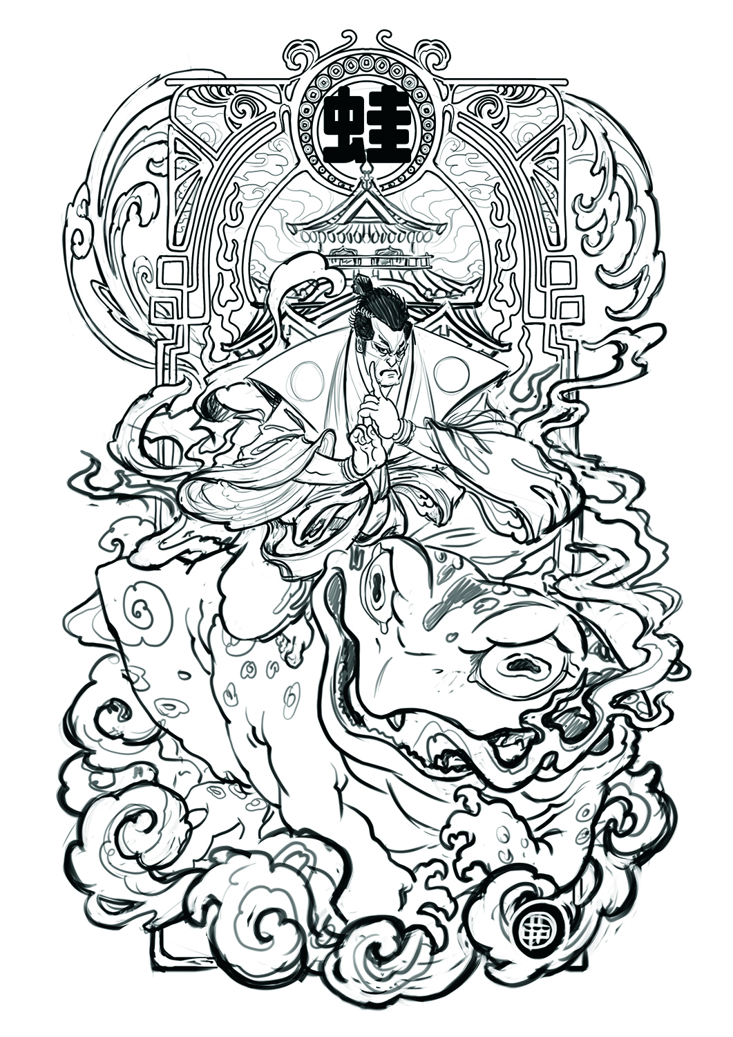 This artist blends 19th century Japanese styles with Western Art Nouveau, and his process could help you get out of a creative rut 配图 19