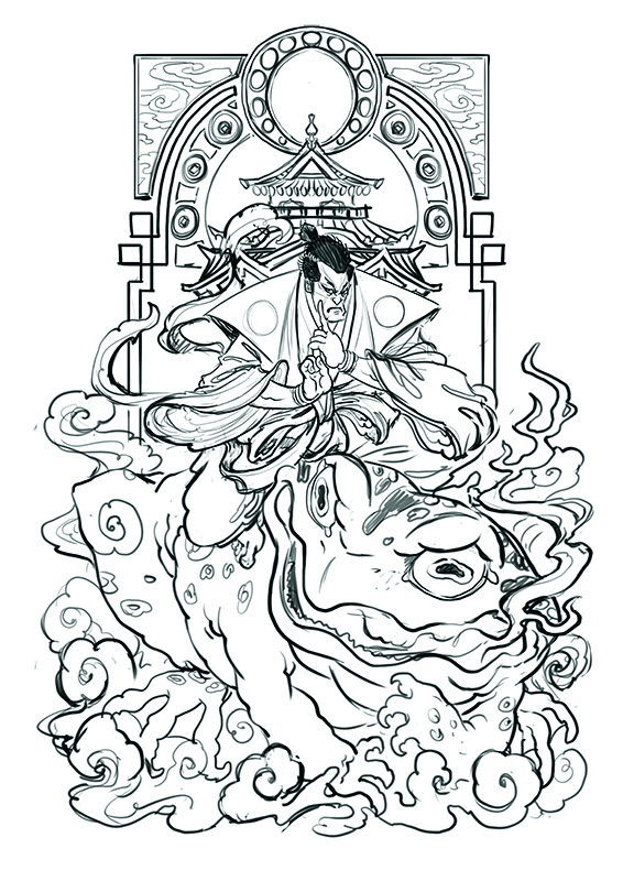 This artist blends 19th century Japanese styles with Western Art Nouveau, and his process could help you get out of a creative rut 配图 17