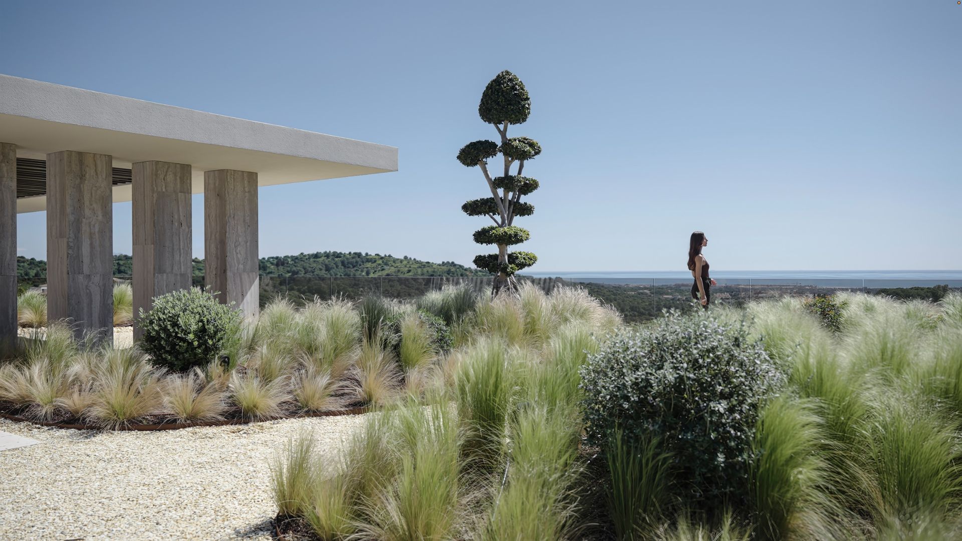 In Sotogrande, leafy vistas and geometric drama come together in a new villa