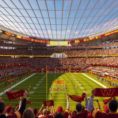 HKS unveils interior of Commanders stadium with window framing Capitol