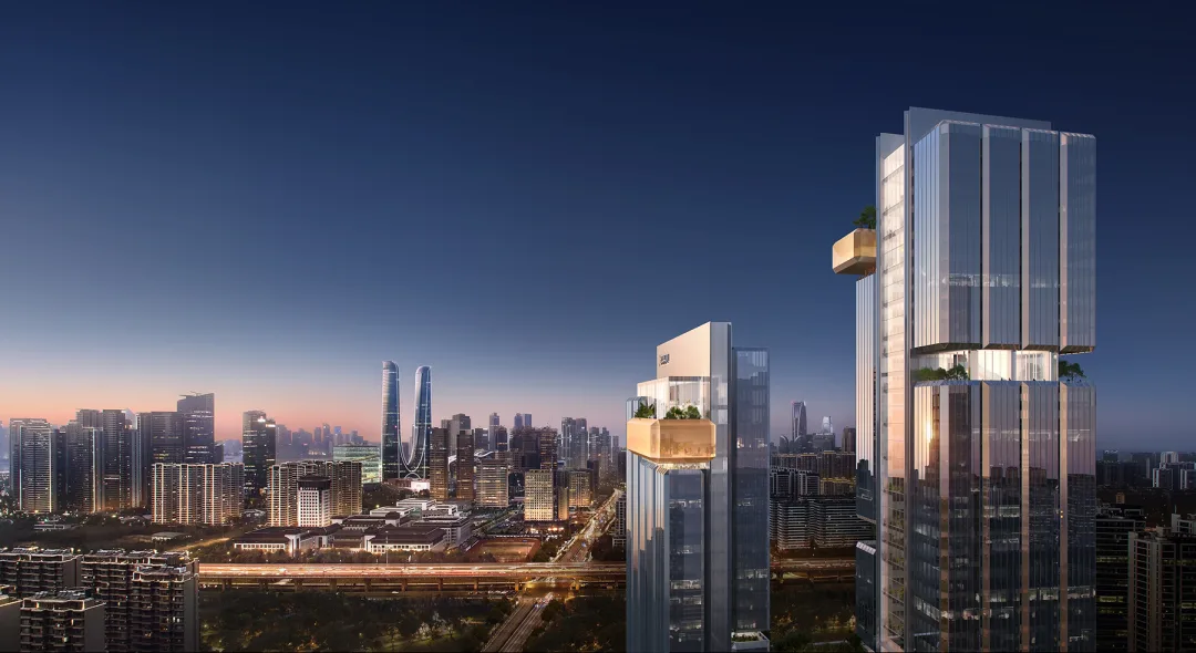 孟凡浩line+在建方案：悬浮双塔，杭州天伟控股集团总部 配图 1